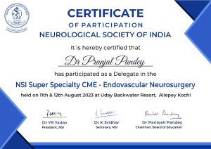 Dr Pranjal Pandey Certificate