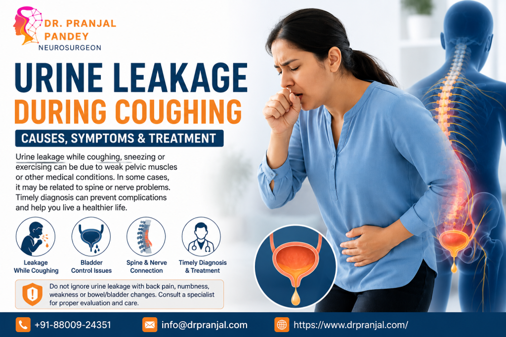 Urine leakage during coughing and possible causes